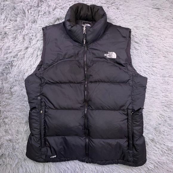 The North Face 1996 Retro Nuptse 700 Fill Down Vest Women's Large Black Puffer - Picture 12 of 14